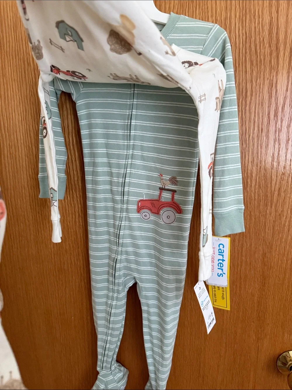 Carters footie pajamas Boys Size 2